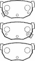 Комплект тормозных колодок AISIN B2N016